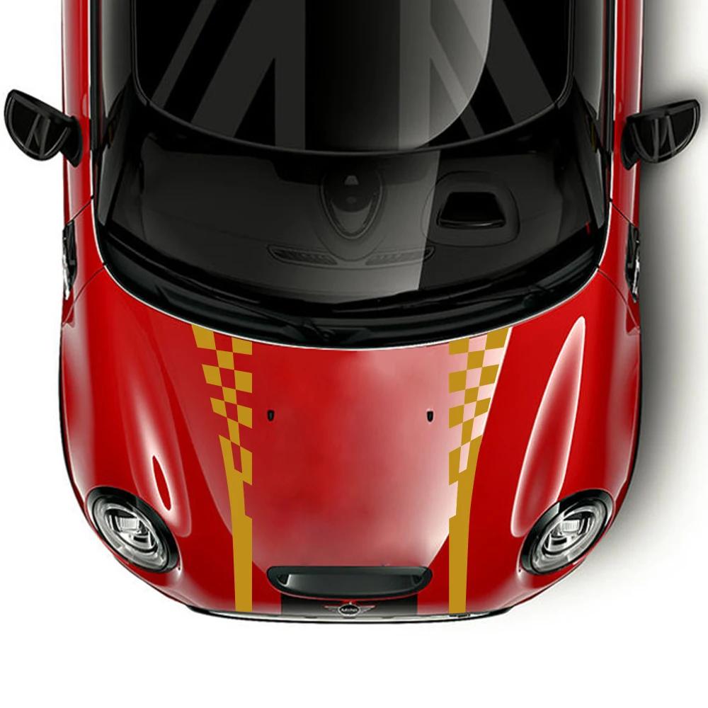 Car Hood Sticker Bonnet Graphics Racing Vinyl Decals Auto Accessories For Mini Cooper S R56 JCW R55 R60 R61 F55 F56 Countryman