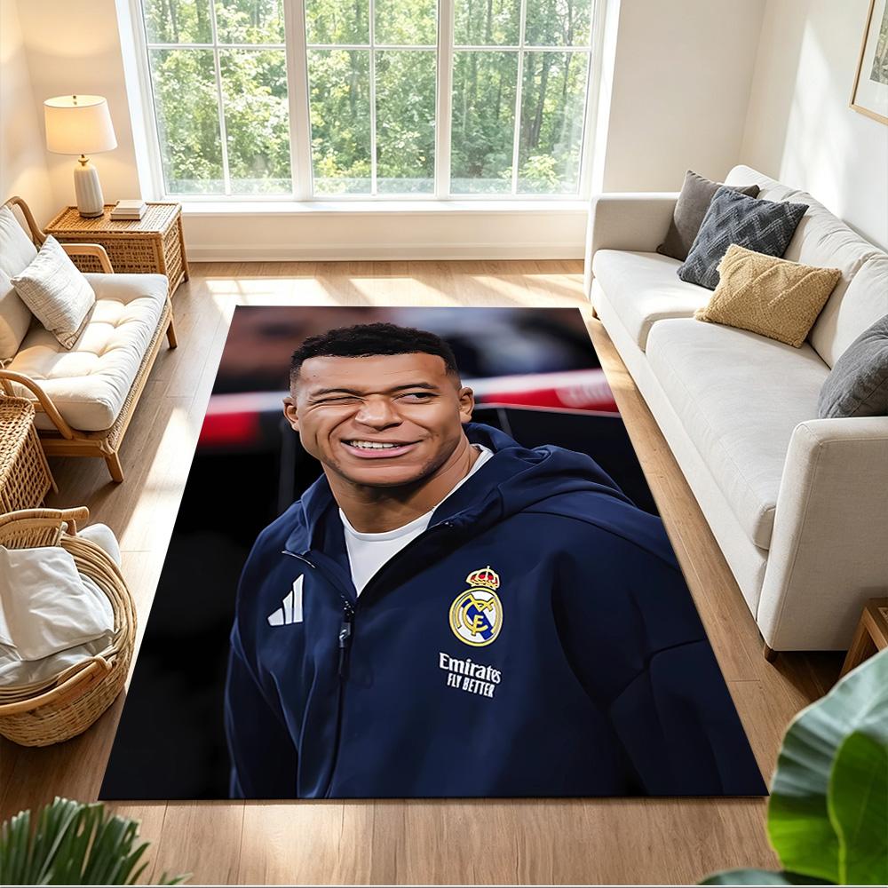 Mbappe's Soccer Journey Floor Mat Suitable for Living Rooms Balcony Decorate room Kitchen Anti-slip Rug Office home decor Spiritual Gift