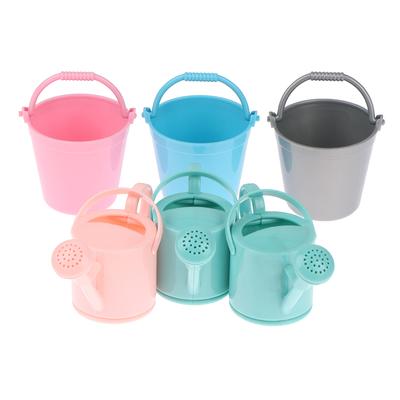 1 Set Maison de Poupée Miniature Seau Arrosoir Modèle Outil d'Arrosage des Plantes Décor de Jardin Jouet