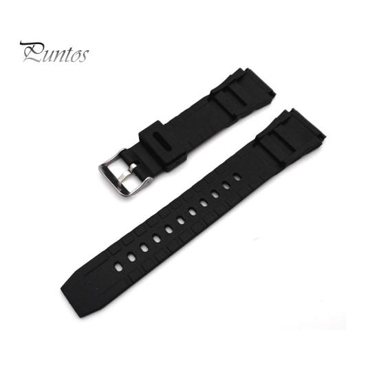 18–22 mm Herren-Armbanduhr aus schwarzem Silikonkautschuk, wasserdicht, für Sport-Armbanduhren
