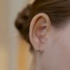 [Silver925] Clear Line Hoop Earring