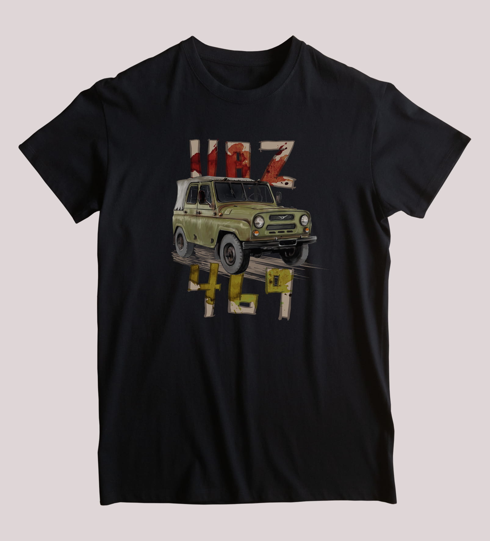 

Soviet Union UAZ 469 Military Offroad Vehicle TShirt Summer Cotton Short Sleeve ONeck Mens T Shirt New S3XL 4XL