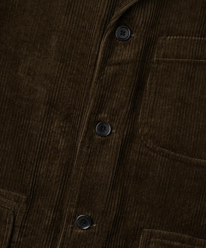 OUTSTANDING High Density Corduroy Classic 3-Button Jacket_Brown