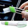 Double Ended Microfiber Vent Duster Cleaning Brush Automotive Air Conditioner Duster for Car Air Outlets Dust Collector