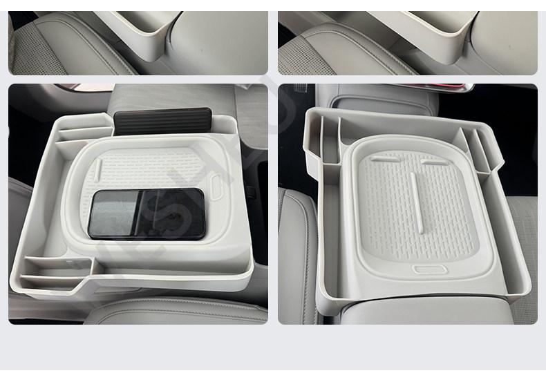 For Leapmotor B10 Central Control Storage Box Wireless Charging Pad Silicone Material Original Car Interior Storage Accessories
