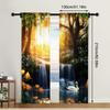 2pc,  Drapes Nature Scenery Versatile Fabric,Without Electricity Family Party Decoration for Holiday Decorations