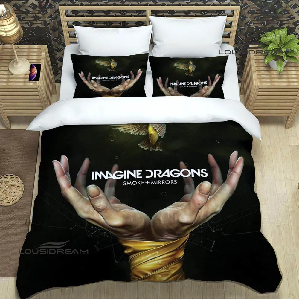 Rock Band Imagine Dragons Bedding Sets Exquisite Bed Supplies Set Duvet Cover Bed Comforter Luxury Birthday Gift Bedding Set