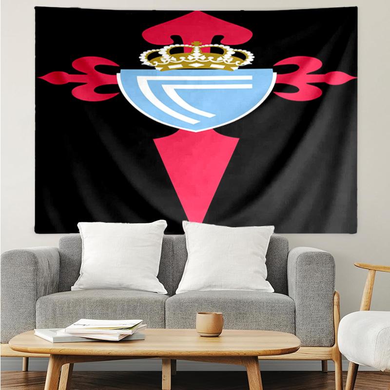 Celta Vigo Crest Design Tapestry Accessories Playroom Tapestry, for Bedroom,Livingroom, dormitory Room Wall Decor Fan Birthday Gifts