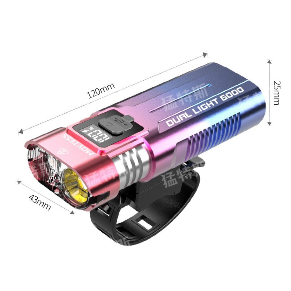 New Rechargeable LED Bike Light Waterproof Easy To Install Bike Flashlight Bicycle Light Outdoor