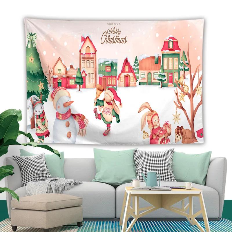 

Внешняя торговля Рождественский гобелен серии Гобелен для дома Электронная коммерция Спальня Настенная ткань 100x75cm