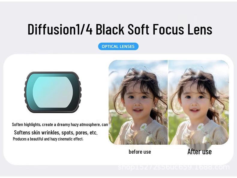 DJI Pocket 3 Filter Set: UV, CPL Polarizing, ND Neutral Density, OSMO Magnetic Wide-Angle Filters