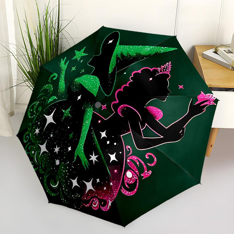 1pc Wicked Automatic Folding Umbrella, Portable Collapsible Design, Casual Outdoor Accessory L1127122