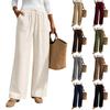 Women's Casual Color Loose Fit Wide Leg Pants for Everyday Fashion