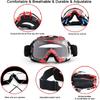 SPOSUNE Dirt Bike ATV Brille UV400 Motorradbrille für Männer Frauen Jugend Motocross Fahrbrille Winddicht Staubdicht