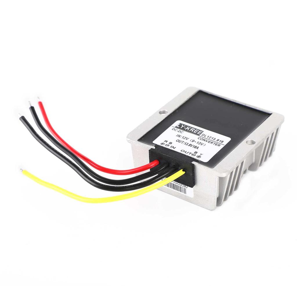 Artudatech Car DC/DC Converter Regulator Waterproof Step Up 13.8V To 13.8V 18A 248W