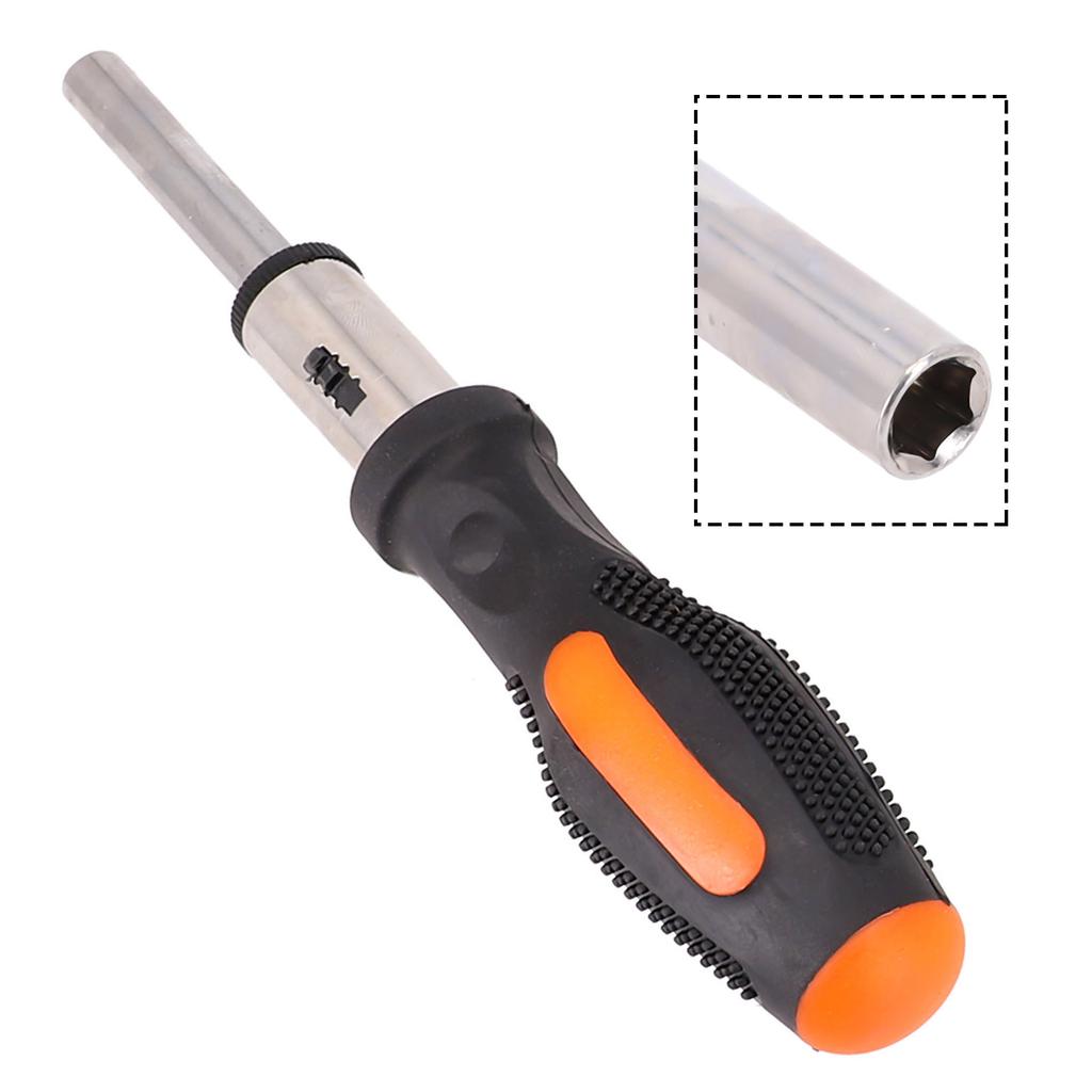 Ratchet Screwdriver Handle Quick Screwdriver Bit Series Bit Sleeve Straight Shank Style 1/4in 6.3mm High Quality