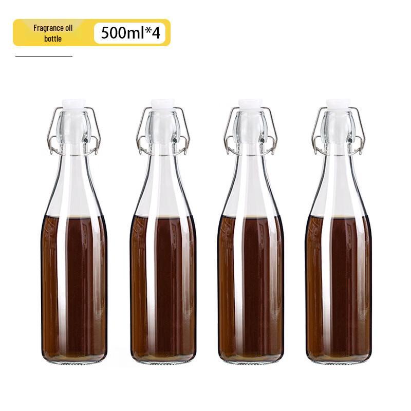

Glass Sealed Storage Jars with Buckle Lids
