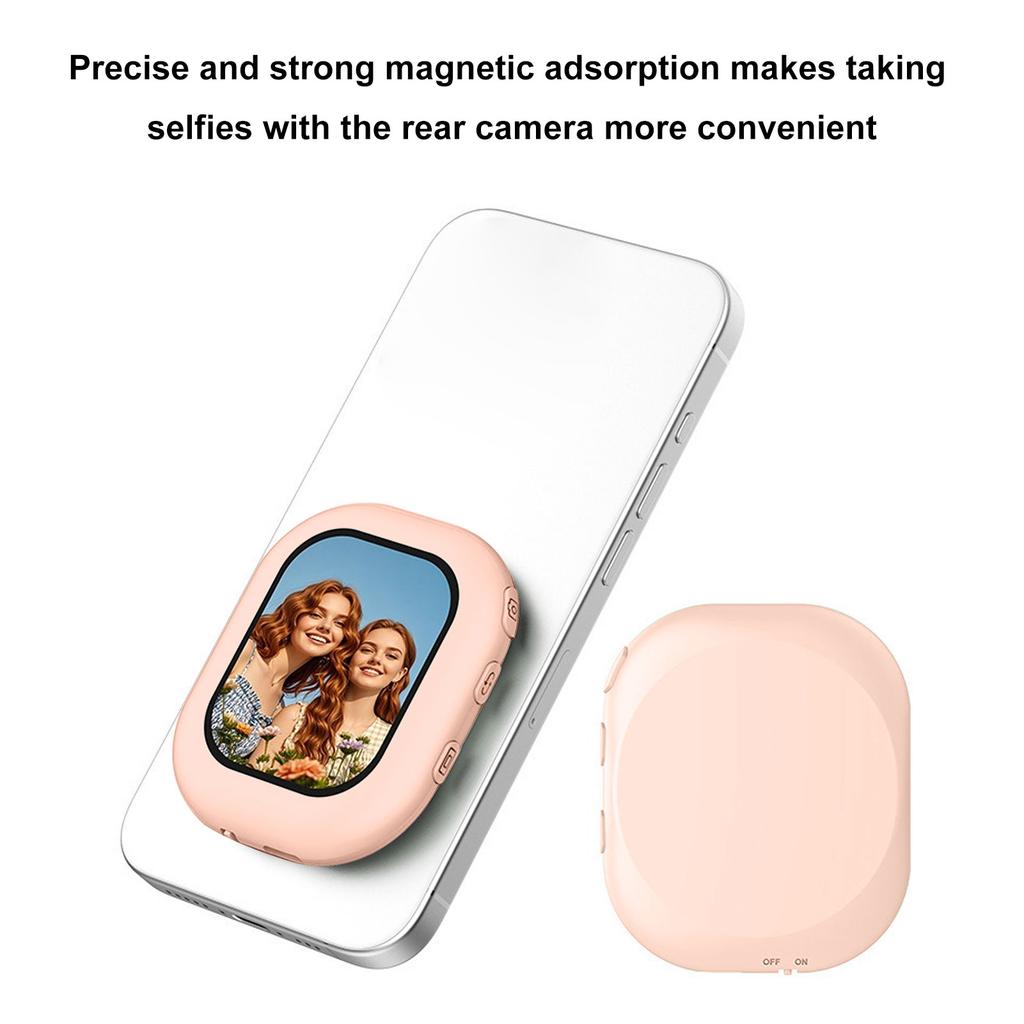 2.01 Inch Vlog Selfie Monitor Screen Magnetic Phone Back Camera Selfie Monitor with Remote Control for Live Streaming