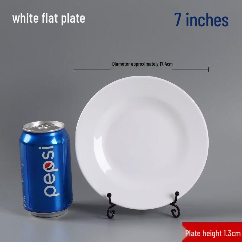 Dairian White Melamine Buffet Plate 10 Pcs