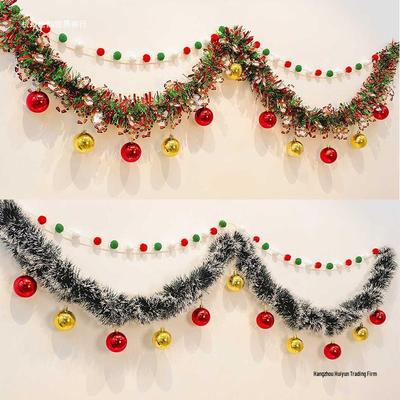 Christmas Tinsel Garland for Tree Ornaments and Wall Decor
