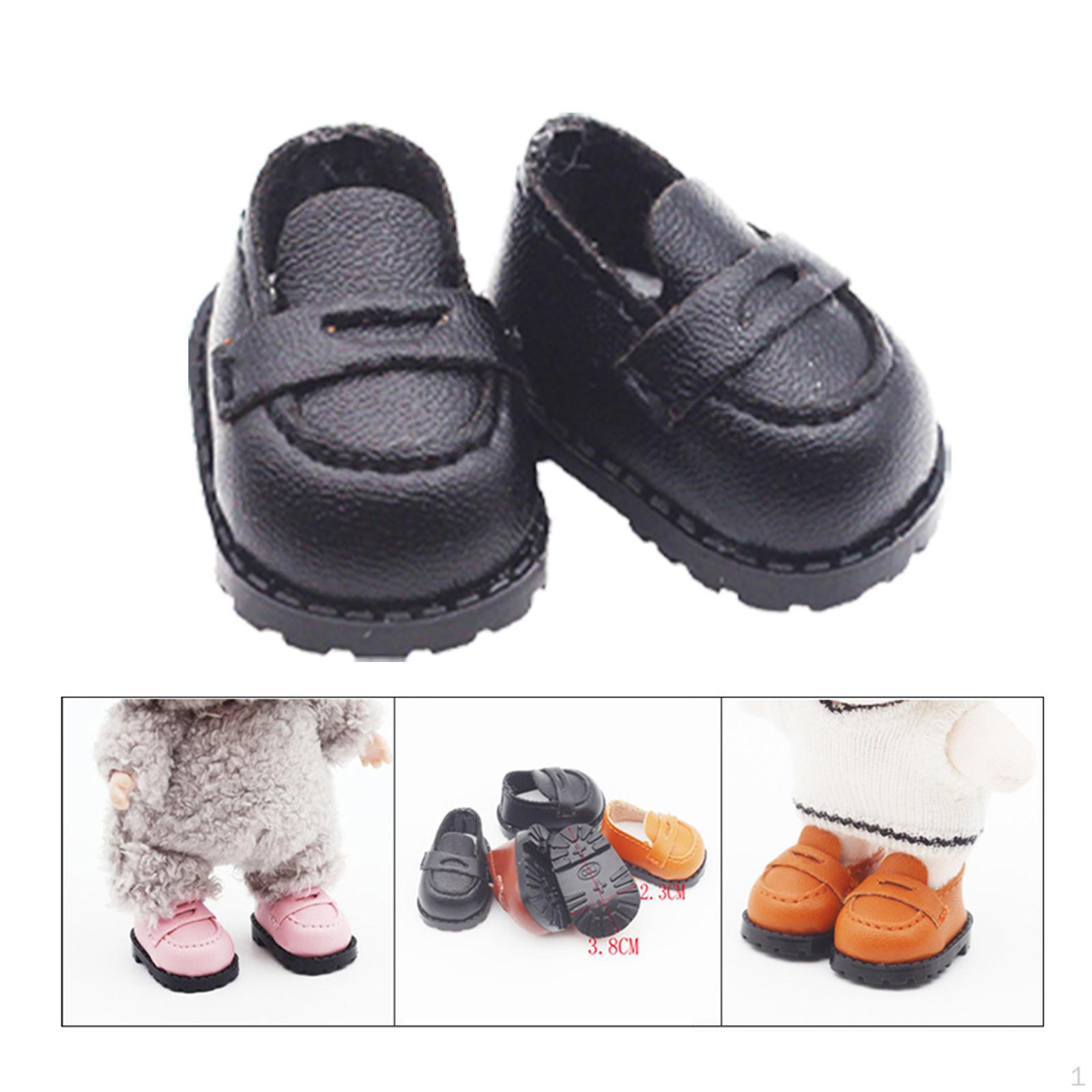 

1 пара взуття для ляльок Чоботи Зручний декор Подарунки на день народження, Аксесуари для костюмів, Міні для чорний