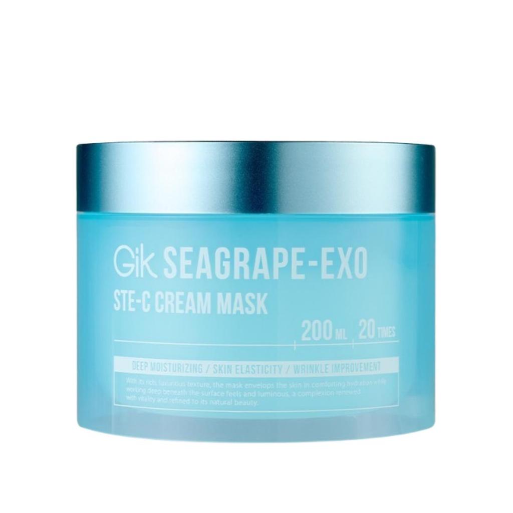 GIK Sea Grape-Exo Stem-C Cream Mask Hydrating & Firming 200ml Daily Facial Mask K-Beauty