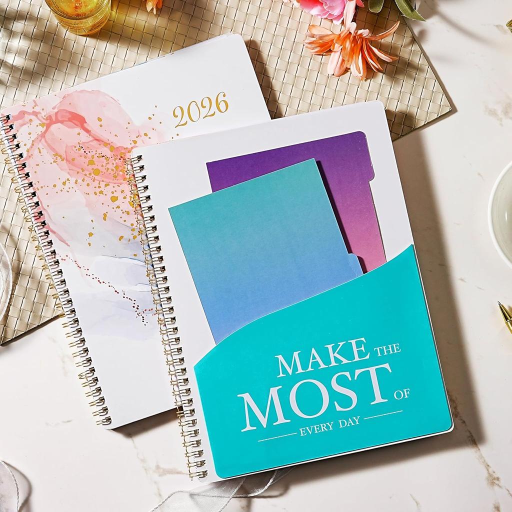 2026 Planner - 2026 Planner Weekly and Monthly from Jan. 2026 to Dec.2026, 8.5" x 11", 2026 Planners with Inner Pocket, Large Daily Block, Colorful