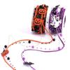 Pumpkin Halloween Decorative Ribbon Beads Wooden Halloween Packaging Gift Box Ribbon Handmade Ghost DIY Ribbon Strips
