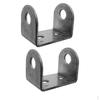 2pcs Stainless Steel Kayak Canoe Boat Rudder Control
