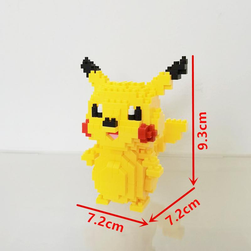Anime Pokémon Building Blocks Assembly Anime Charizard Doll Blastoise Bulbasaur Gengar Bricks Figures Toy for Kid Gift