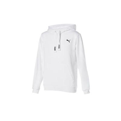 Puma Logo Davanti Felpa con Cappuccio Pullover Uomo Top Bianco 897926-05