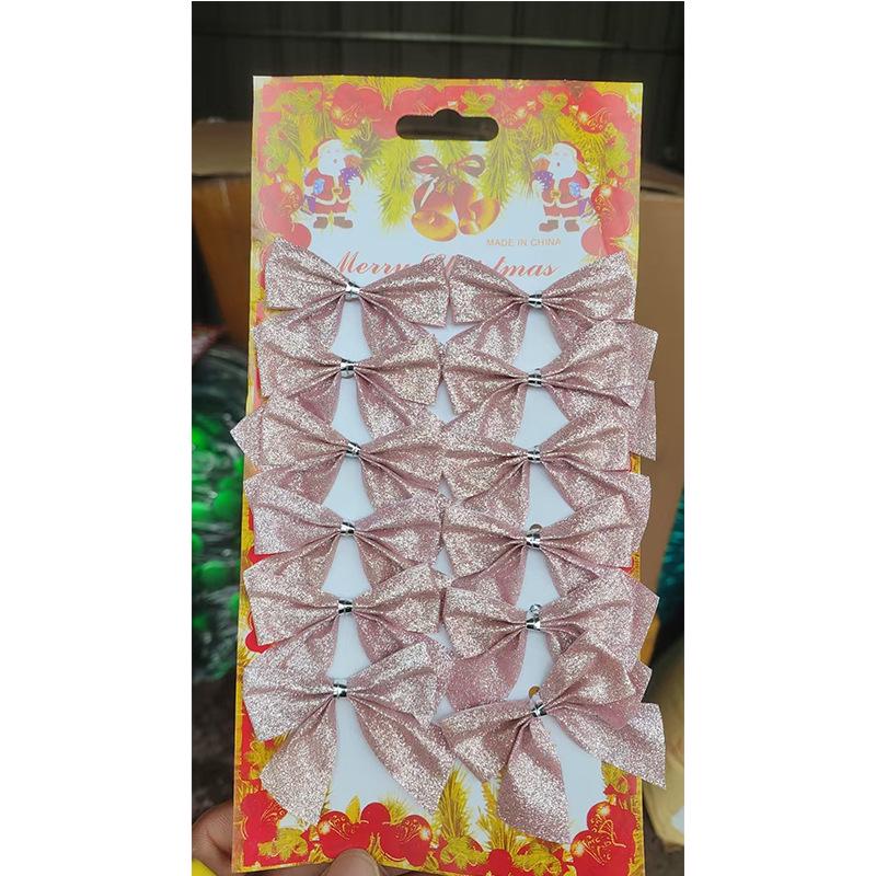 

Серебряный бант для елочного украшения для праздничного оформления