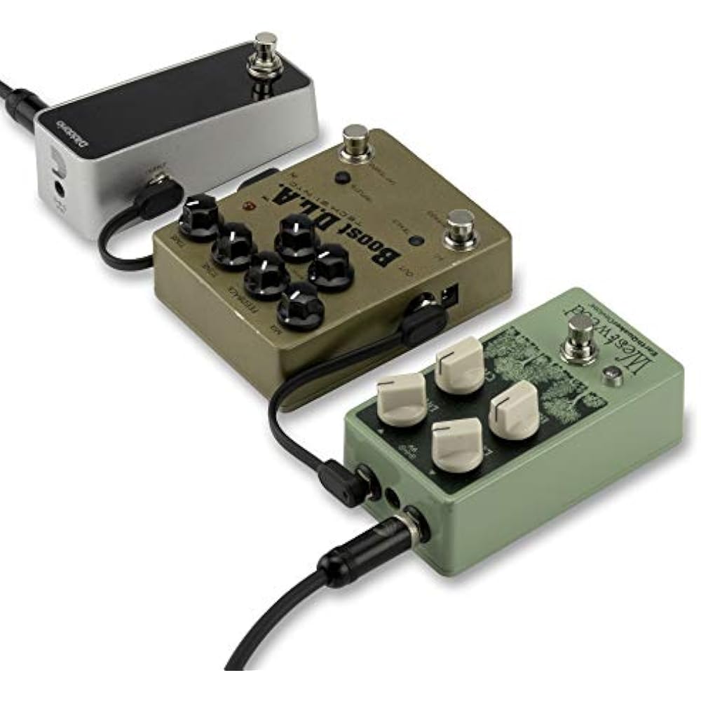 D'Addario Daddario Patch Cable (Shielded Cable) Flat Patch Cable 2 Piece Set PW-FPRR-204 (10cm L-...