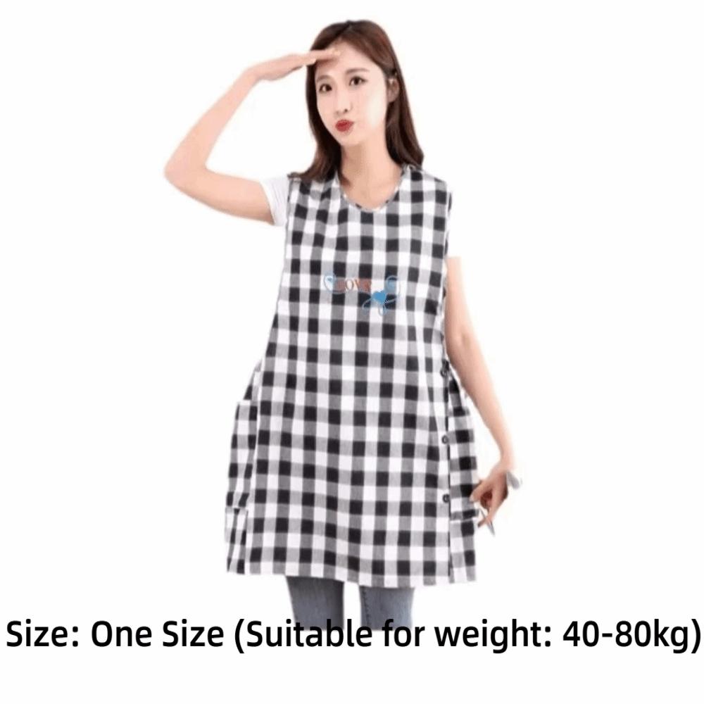 Breathable Cooking Aprons Vest Style Anti Dirty Sleeved Apron Wipeable Hands Multipurpose Stain-Resistant Apron