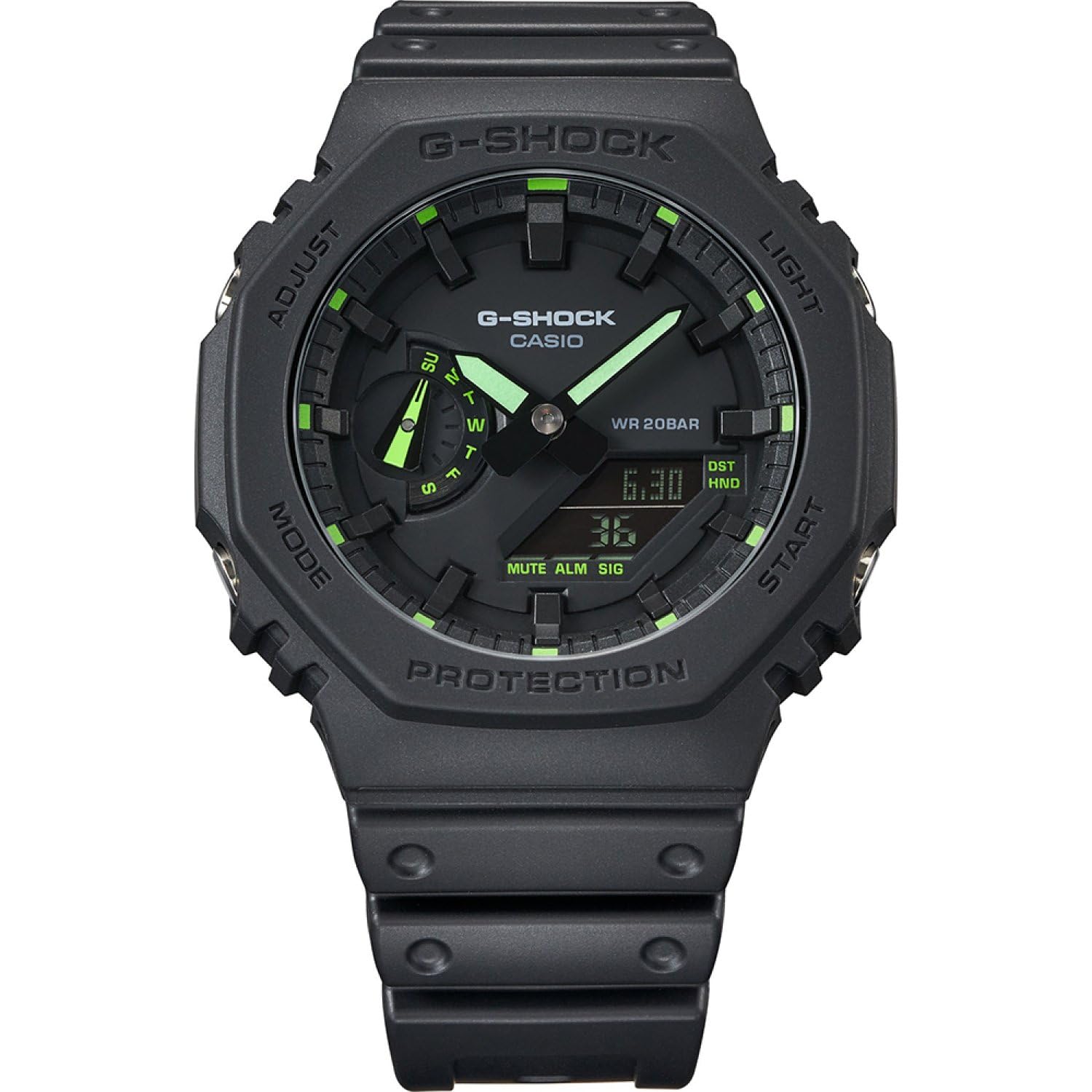 Casio G-SHOCK GA-2100-1A3ER Trend 49mm Analog Digital Watch Black GA-2100-1A3ER-AMZUK