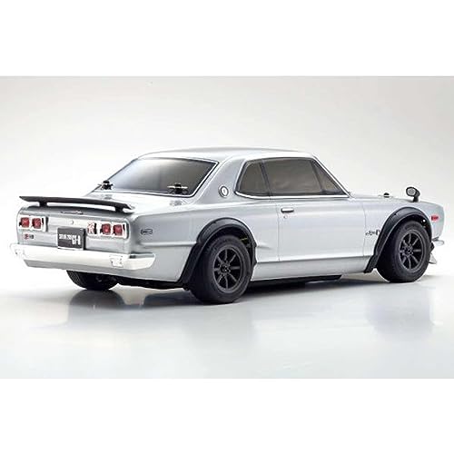 Kyosho 1/10 EP 4WD Fazer Mk2 FZ02 Nissan Skyline 2000GT-R (KPGC10) Tunet versjon Silver Electric Radio Control 34425T1C