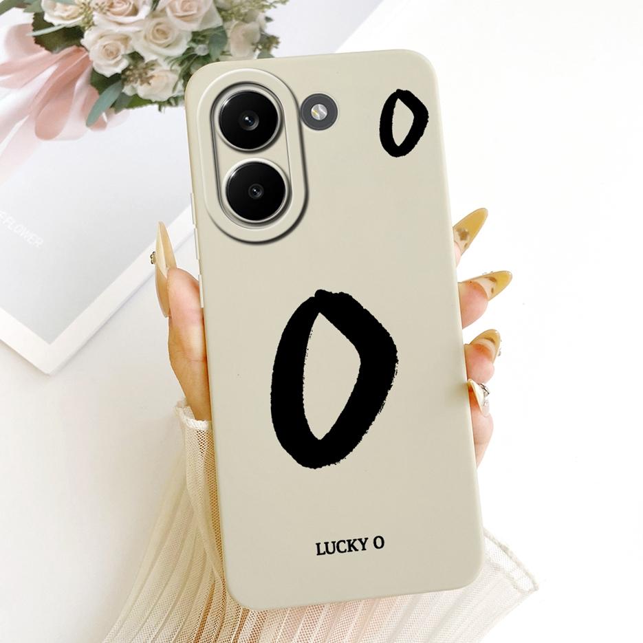 For Xiaomi Redmi Turbo 5 Max Case Luxury Lucky Letters Cover Soft TPU Matte Phone Case For Redmi Turbo 5 Turbo5 Max Fundas Coque