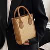 Retro printing fashion classic high sense portable small square bag versatile messenger mobile phone bag female