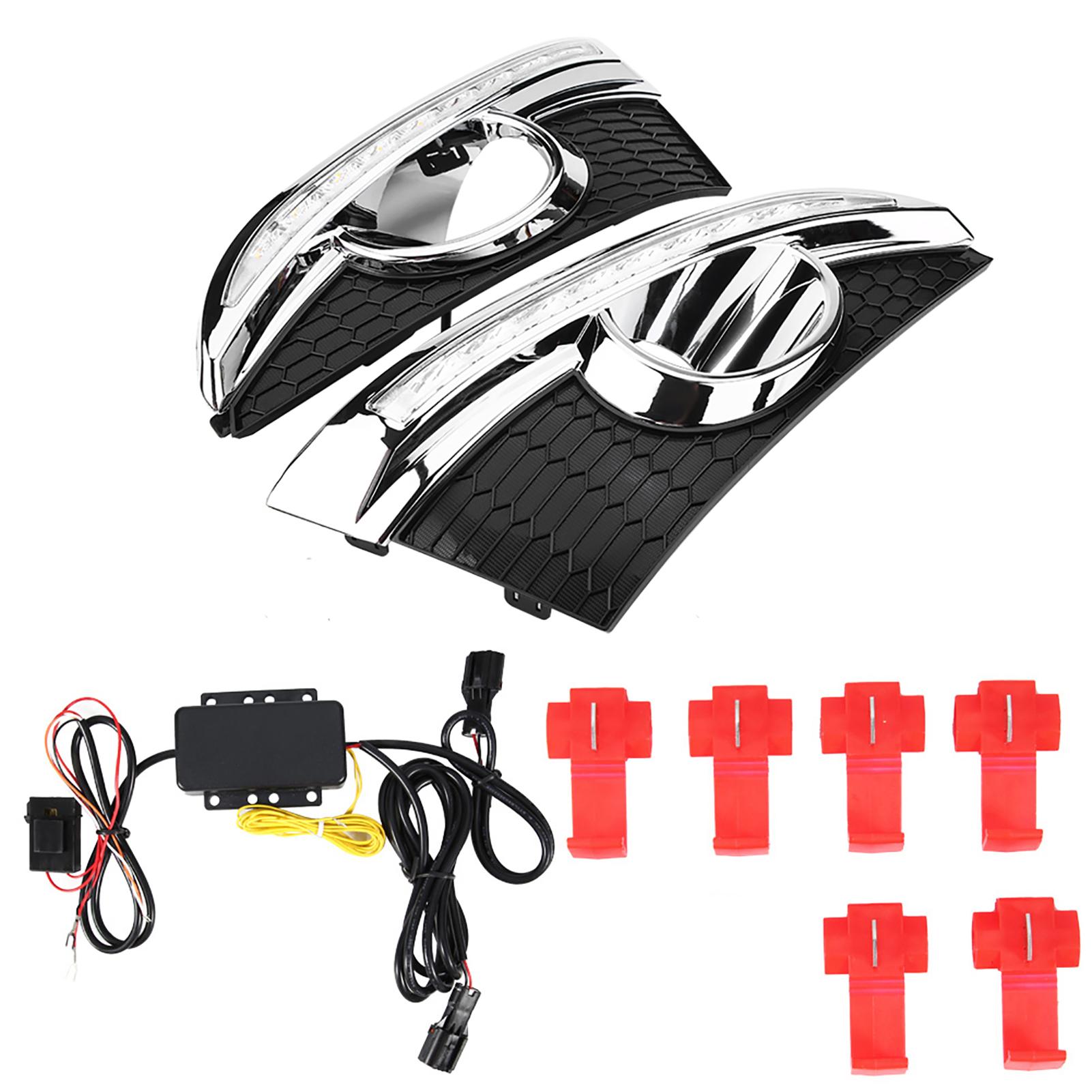 

1 пара автомобильных дневных ходовых огней, указателей поворота, светодиодных противотуманных фар DRL для Captiva 1113