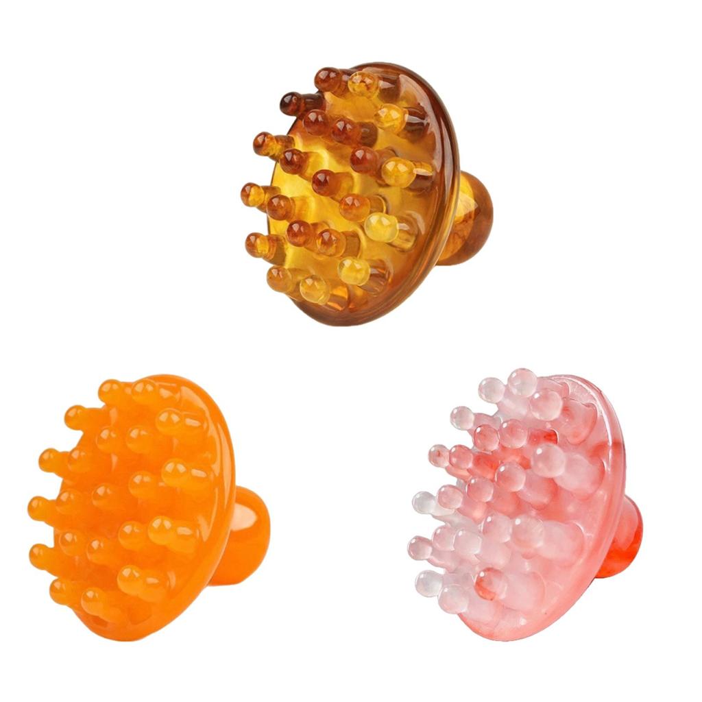 Manual Massage Comb Handheld Travel Ergonomic Versatile Portable Round Scalp Massager Full Body Massage Tool for Thigh Back Neck