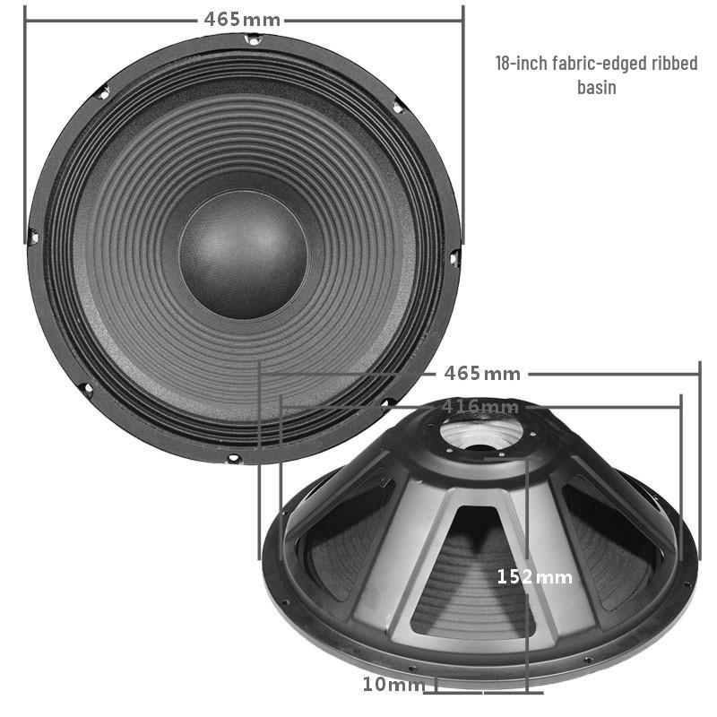 34568 Inch Passive Radiator Bass Speaker Unit