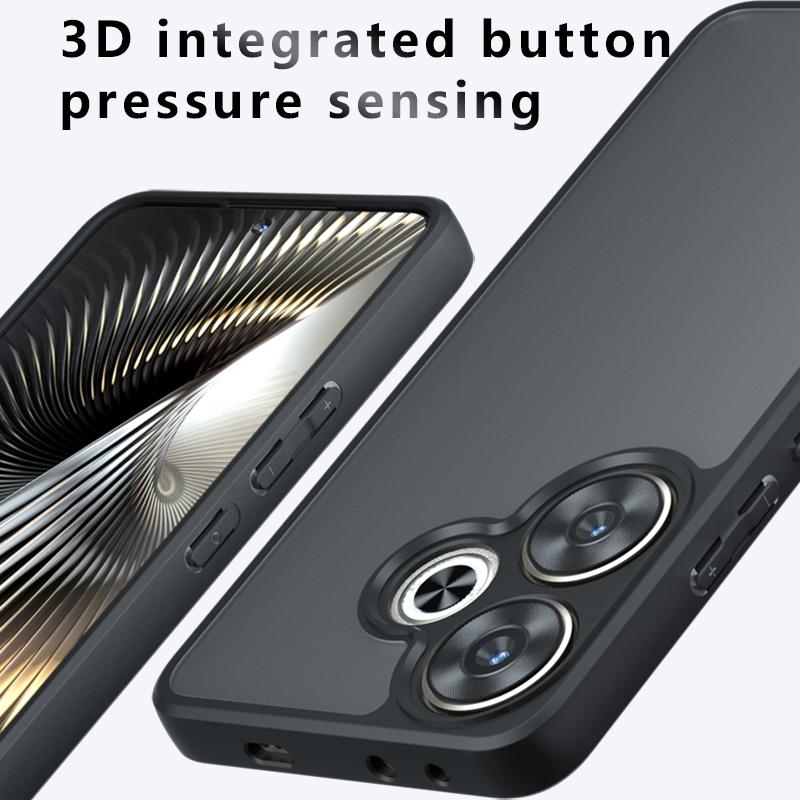 Für Xiaomi Redmi Turbo 3 Turbo3 Matt Anti-Fingerabdruck Transparent Farbe Stoßfest TPU Hülle sturzsicher Nicht vergilbend Rückseitenabdeckung Schutzhülle