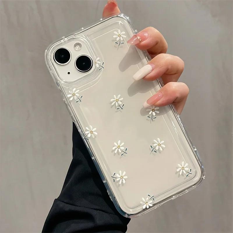 

Cute Cherry & Daisy Phone Case for Redmi Note 12 13 5G 10Pro Cases 11 10 12S 13pro 4G 11S 12ProPlus 11Pro 12C 13C Cover Redmi Note 11 Pro