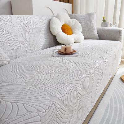 New All Inclusive Sofa Cover Integrated Anti Slip Anti Cat Scratch High End Fabric Straight Row Elastic Dustproof Protective Cover