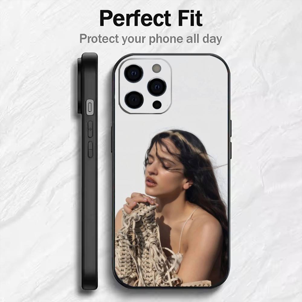 

M-Motomami R-Rosalia Vila Tobella Phone Case For iPhone17,16,15,14,13,12 Plus,Max Soft Silicone Black Cover iPhone17