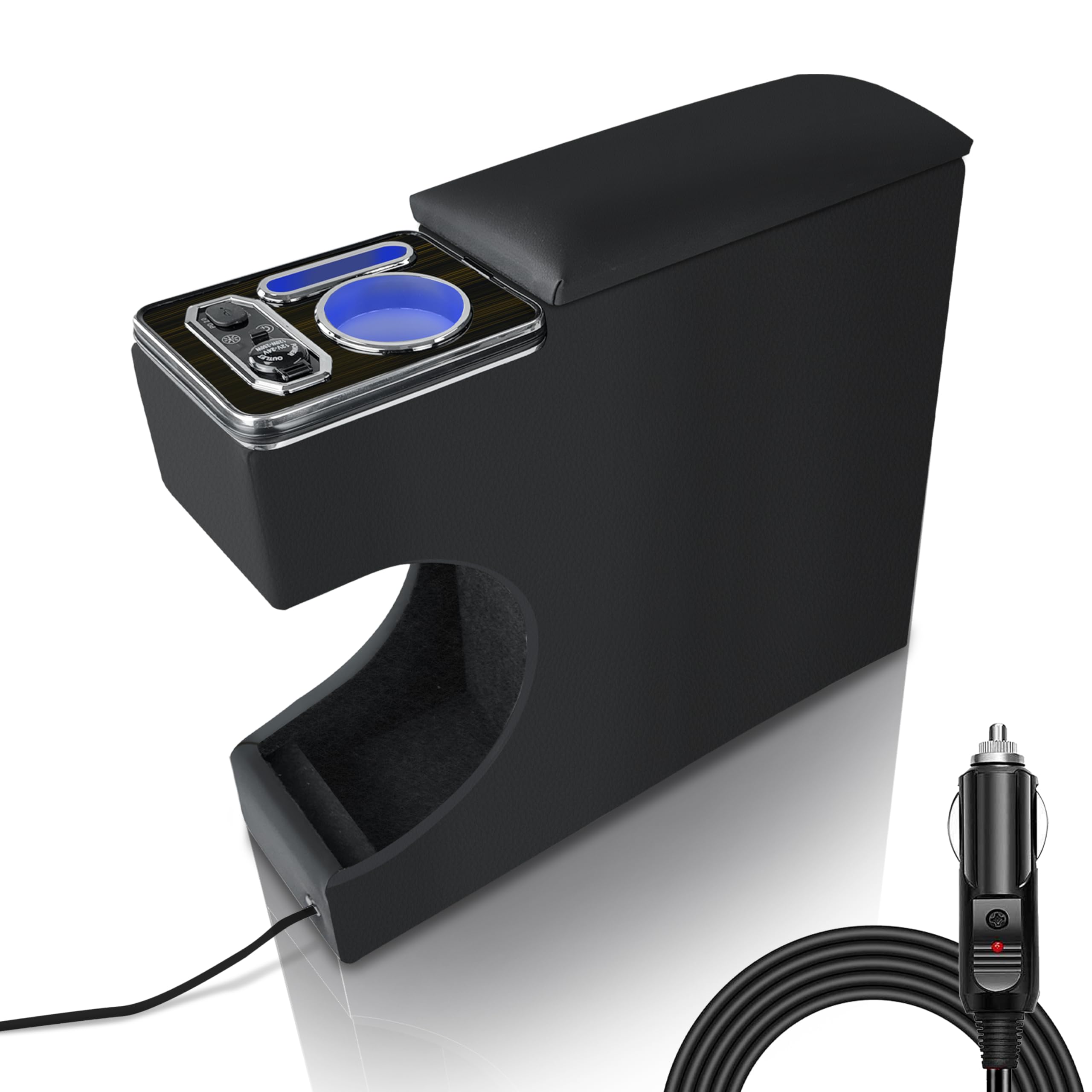 

Echimy Консольный бокс для и Justy и подлокотник с RGB USB Большой емкости Светодиодный Автомобильный Удобный предмет Вместительный, Thor, Tank, (Серия 900, До- После-Модель