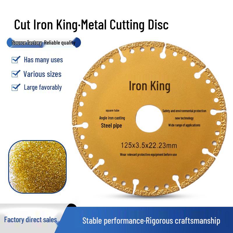 Angle Grinder Saw Blade for Cutting Iron, Metal Alloy, Stainless Steel & Diamond Grinding