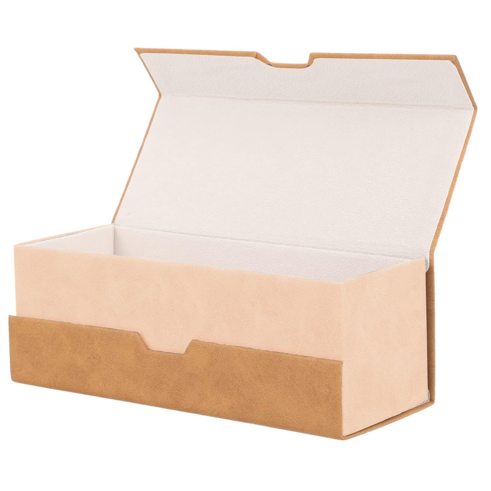 

Новый двухслойный ящик для хранения очков вмещает две пары очков, большой вместительный противоударный чехол для очков.-zmt