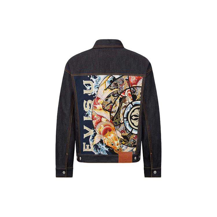 EVISU Denim Jacket Men's Denim Blue 2EAHTM2DJ704LFCT