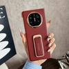 Applicable to Huawei matex1 mobile phone case, wristband bracket x1 lens all-inclusive XT plain leather electroplating x1 anti-drop back  case